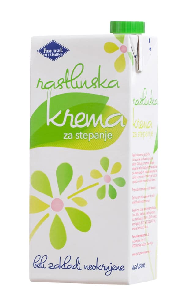 Pomurske mlekarne Rastlinska krema 1l 植物淡奶油