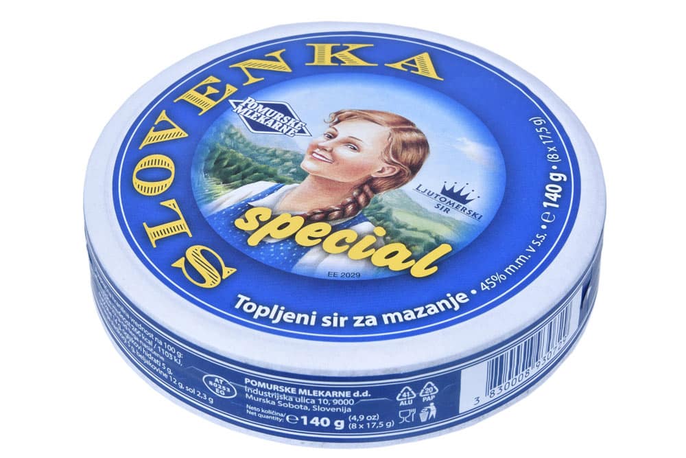 Topljeni sir za mazanje Slovenka special