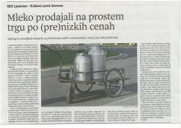 mleko prodajali na prostem slika