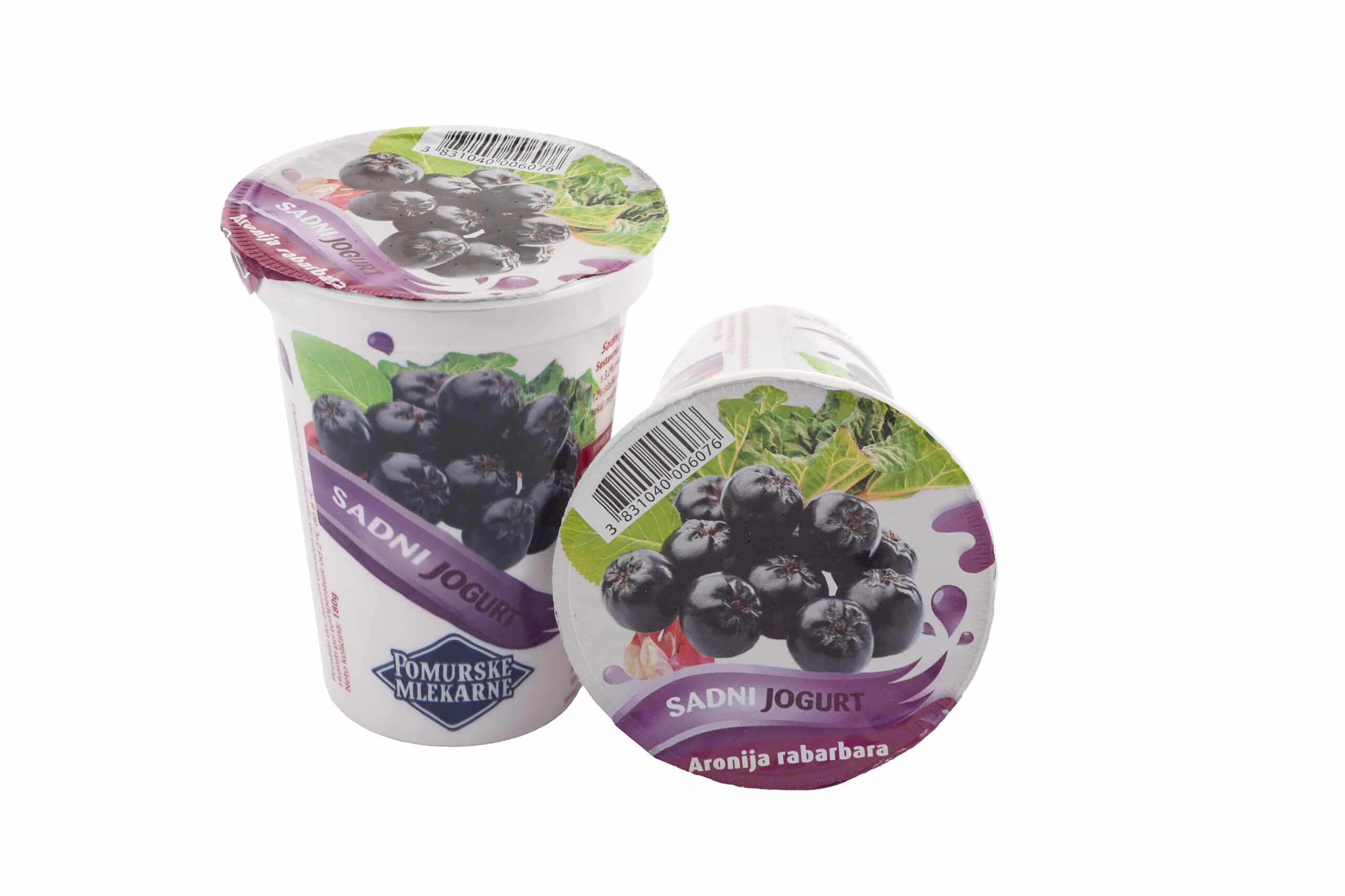 Sadno zelenjavni jogurt aronija rabarbara Sadno zelenjavni jogurt aronija rabarbara