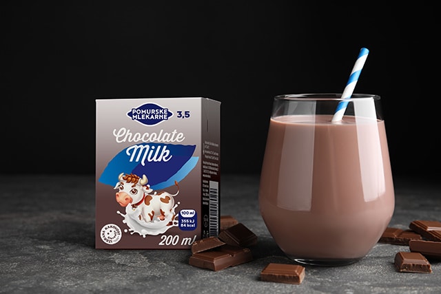 Chocolate milk in a new form