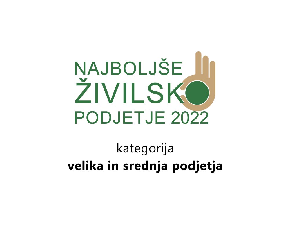 Pomurske mlekarne - nagrada Najboljše živislko podjetje 2022