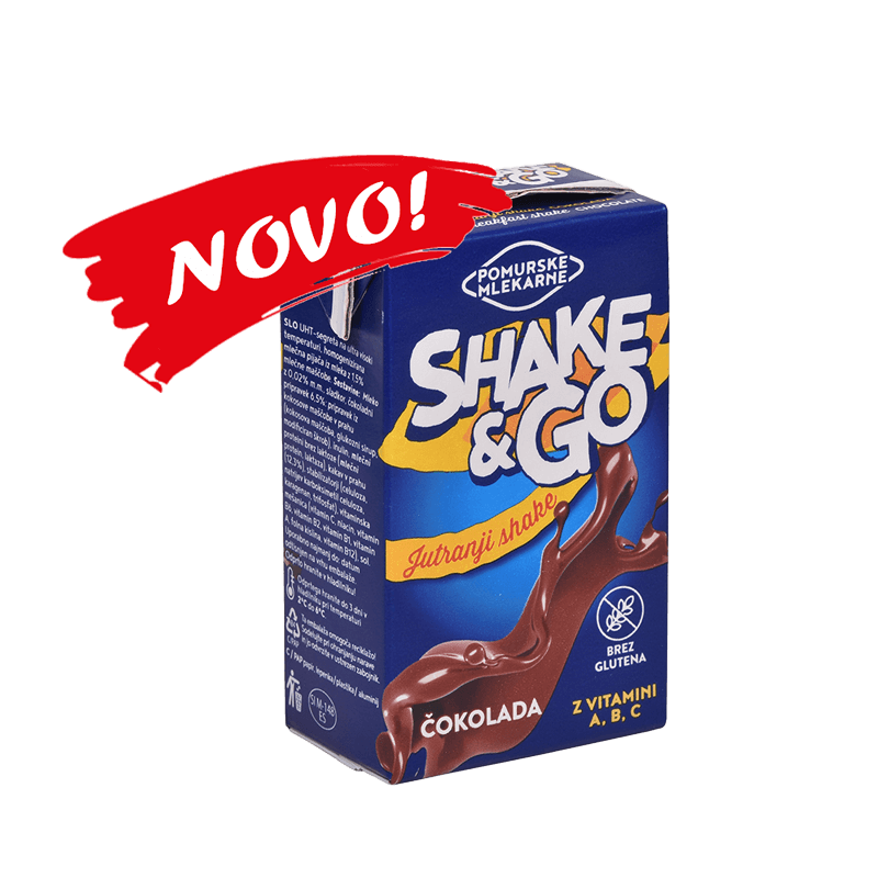 Nov izdelek Pomurskih mlekarn - Shake & Go